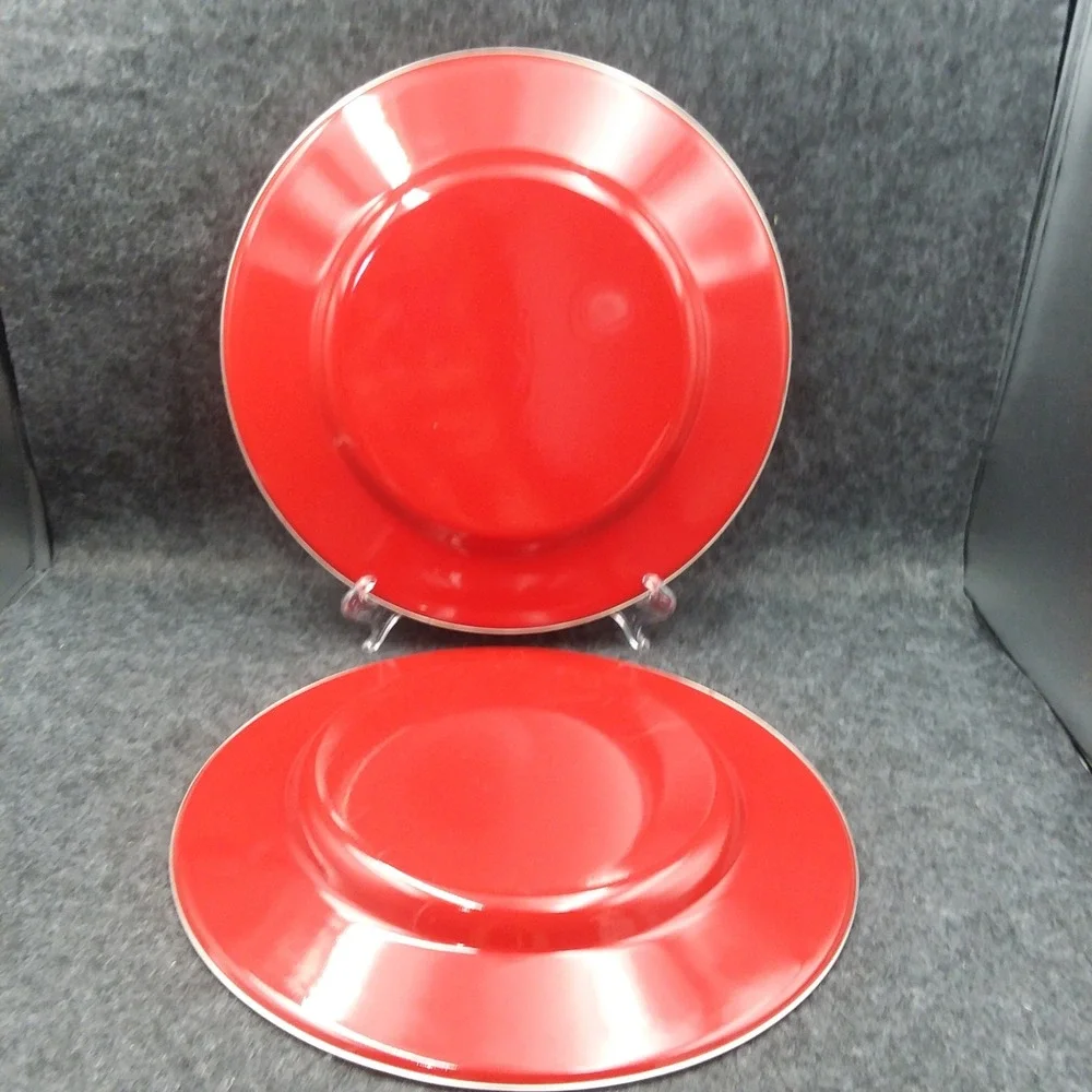 Set of 2 Pottery Barn Red 12